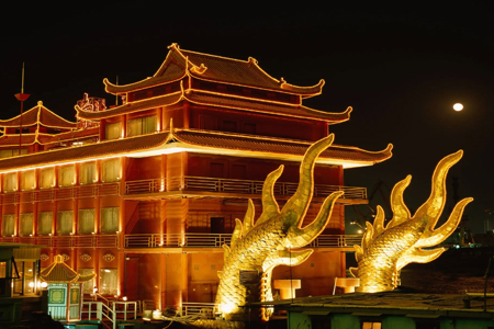 古建筑瓦楞燈